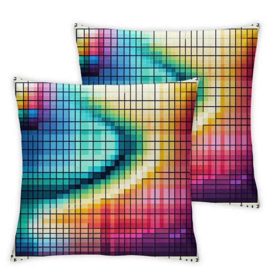 Ulloord LGBTQ Pride Throw Pillow Cover, Transgender Bisexual Party Cushion Case for Sofa Couch