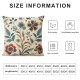 Ulloord Floral Throw Pillow Cover, Decor Cushion Case for Sofa Couch