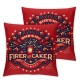 Ulloord Pillow Covers Red and Blue Stars Throw Pillowcase Modern Cushion Case Pillowcase Decorations for Sofa Couch