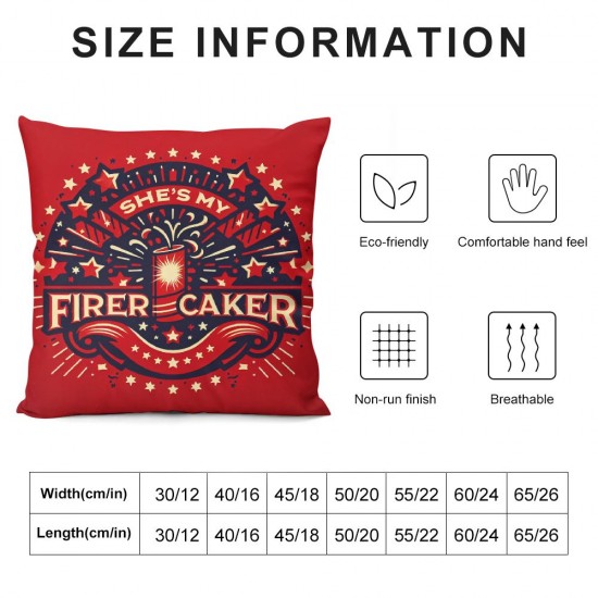 Ulloord Pillow Covers Red and Blue Stars Throw Pillowcase Modern Cushion Case Pillowcase Decorations for Sofa Couch