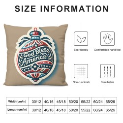 Ulloord Pillow Covers American Flag Floral Stars Throw Pillowcase Farmhouse Cushion Case Pillowcase Decorations for Sofa Couch