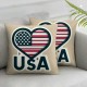 Ulloord Pillow Covers American Gnomes Throw Pillowcase Cushion Case Pillowcase Decorations for Sofa Couch