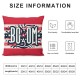 Ulloord Pillow Covers Boom Y'all Throw Pillowcase Cushion Case Decorations for Sofa Couch