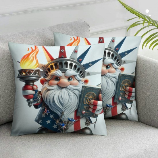 Ulloord Pillow Covers American Gnomes Throw Pillowcase Cushion Case Pillowcase Decorations for Sofa Couch