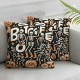 Ulloord Halloween Pillow Covers Boot Spookin' Boogie Pillowcase Dancing Holiday Farmhouse Throw Pillows Indoor Outdoor Couch Cushion Case for Home Sofa Decor