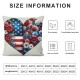 Ulloord Pillow Covers American Flag Floral Stars Throw Pillowcase Farmhouse Cushion Case Pillowcase Decorations for Sofa Couch