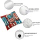 Ulloord Pillow Covers American Flag Stars Throw Pillowcase Cushion Case Pillowcase Decorations for Sofa Couch