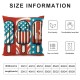 Ulloord Pillow Covers American Flag Stars Throw Pillowcase Cushion Case Pillowcase Decorations for Sofa Couch