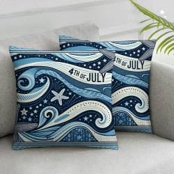 Ulloord Pillow Covers Blue Throw Pillowcase Cushion Case Modern Decorations for Sofa Couch