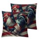 Ulloord Pillow Covers American Flag Throw Pillowcase Cushion Case Decorations for Sofa Couch