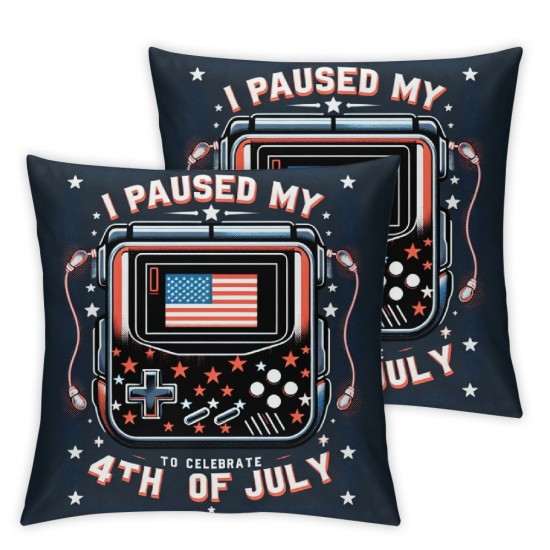 Ulloord Pillow Covers Paused Game to Celebrate Throw Pillowcase Cushion Case Funny Decorations for Sofa Couch