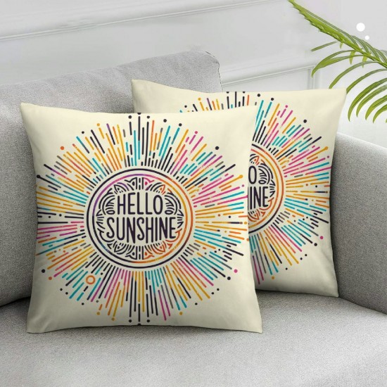 Ulloord  Classic Throw Pillow Cover, Summer Party Holiday Cushion Case Decoration for Sofa Couch