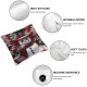 Ulloord  Snowman Christmas Red Throw Pillow Covers,Winter Holiday Cushion Case Decoration for Sofa Couch