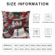 Ulloord  Snowman Christmas Red Throw Pillow Covers,Winter Holiday Cushion Case Decoration for Sofa Couch