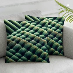 Ulloord Decorative Throw Pillow Covers Soft Striped Pillow Cases Square Covers for Sofa Home Décor