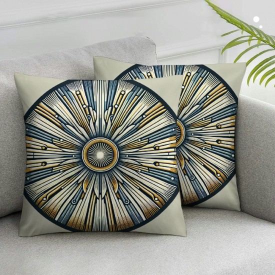 Throw Pillow Covers Colorful Stripes Pillow Cases Modern Naby Blue Yellow Pillowcase Home Decor For Cushion Couch Sofa Outdoor