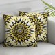 Outdoor Pillow Covers Yellow Outdoor Waterproof Decorative Pillow Cases Summer Outdoor Sofa Bed Cushion Covers Home Decor Gifts