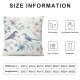 Ulloord  Spring Saying Flowers Butterfly Throw Pillow Covers,  Home Sweet Home Blue Cushion Case for Sofa Couch