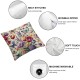 Spring Flowers Tulip Lavender Eucalyptus Home Sweet Home Throw Pillow Covers, Cushion Case for Sofa Couch