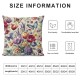 Spring Flowers Tulip Lavender Eucalyptus Home Sweet Home Throw Pillow Covers, Cushion Case for Sofa Couch