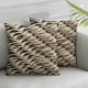 Decorative Throw Pillow Covers Super Soft Solid Patterned Knit Accent Couch Pillows Pillow Cover for Couch Livingroom Bed, Camel