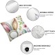 Pillow Covers Rabbit Flower Pillows Decorative Throw Pillows Cushion Case Farmhouse Decor for Couch Sofa