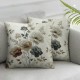 Poppy Flowers Throw Pillow Cover, Spring Summer Cushion Case Outdoor Decoration for Sofa