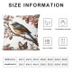 Ulloord Outdoor Bird Decorative Throw Pillowcase, Bird Flower Both Sides Printed Spring Cushion  Linen  Patio for Home Couch Sofa Decor