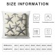 Navy Blue Pillow Covers Beach Ocean Decorative Square Pillow Cases Summer Linen Cushion Case Home Decor for Sofa Couch Bedroom Outdoor