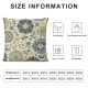 Ulloord Navy Blue Dahlia Throw Pillow Covers  Rustic Geometric Flower Decorative Square Pillow Cases Beige Tan Gray Floral Cushion Covers Farmhouse Home Decor For Sofa Bedroom Outdoor