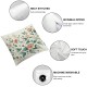 Ulloord Spring Pillow Covers , Flower Decorative Throw Pillows,Plant Floral Leaf Summer Pillowcase Cushion Cover for Couch Sofa