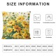 Ulloord Spring Yellow Floral Pillow Covers , Flowers Bee Decorative Throw Pillow Covers Square Cushion Cover for Home Couch Sofa Patio Bedroom Livingroom