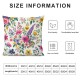 Ulloord Spring Floral Pillow Covers  Watercolor Colorful Flowers Throw Pillow Covers Summer Colorful Pillowcase Seasonal Farmhouse Linen Cushion Cover for Home Couch Sofa Outdoor Decor