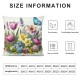 Ulloord Spring Pillow Covers Flower Decorative Throw Pillows Outdoor Butterfly Cushion Case for Sofa Home Decor