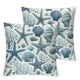 Ulloord Pillow Covers Coral Ocean Themed Beach Throw Pillows Summer Cushion Cases for Couch Decorations