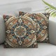 Ulloord  Throw Pillow Covers Modern Home Art Decor, Abstract Oil Painting Pillowcases for Bedroom, Living Room, Cushion Couch Sofa, Boho Vintage Floral Ethnic