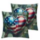 Ulloord Pillow Covers Throw Pillow Covers Pillow Cases Red Blue Heart Decor Cushion for Holiday Home Sofa Couch