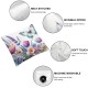 Ulloord  Waterproof Spring Floral Pillow Covers Pink Tulip Flower Lavender Butterfly Throw Pillow Covers Outdoor Spring Summer Farmhouse Decorations Cushion Case Double Sided