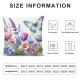 Ulloord  Waterproof Spring Floral Pillow Covers Pink Tulip Flower Lavender Butterfly Throw Pillow Covers Outdoor Spring Summer Farmhouse Decorations Cushion Case Double Sided