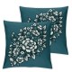 Ulloord Spring Flower Pillow Covers  Turquoise Cyan Teal Floral Farmhouse Decor Throw Pillows Case for Couch Seasonal Pillowcase Outdoor Decorative Cushion Case for Sofa Bed Decorations