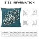 Ulloord Spring Flower Pillow Covers  Turquoise Cyan Teal Floral Farmhouse Decor Throw Pillows Case for Couch Seasonal Pillowcase Outdoor Decorative Cushion Case for Sofa Bed Decorations