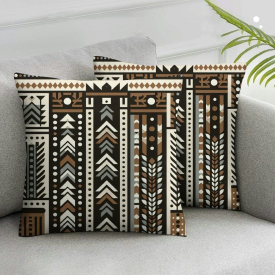 Ulloord African Mudcloth Throw Pillow Covers Modern Outdoor Decorations Decorative Throw Pillows Cases for Home Bed Room Couch Decor