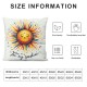 Ulloord Hello Summer Sun Decorative Throw Pillow Covers , You are My Daisy Flower Yellow Cushion Case Decor, Seasonal Home Decoration for Sofa Couch