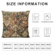 Ulloord Pillow Covers Floral Decorative Throw Pillow Outdoor Linen Square Colorful Carpet Ethnic Pattern Cushion Cover Decor for Home Couch Sofa