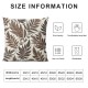 Ulloord   New Living Series Leaf Geometric Coffee Throw Decorative Pillow Cover Cushion Cover