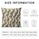 Ulloord   Double-Sided Faux Fur Plush Decorative Throw Pillow Covers  Soft Fluffy Striped Couch Pillow Cases, Beige