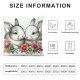 Ulloord   Easter Spring Pillow Covers Decoration, Buffalo Plaid Farmhouse Rabbit Bunny Flower Easter Throw Pillows Cushion Case Couch Decor for Spring Home Outdoor Decor