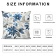 Ulloord Decorative Throw Pillow Covers Blue Pillow Covers  Throw Pillow Cases Linen Square Pillow Case,Farmhouse Outdoor Modern Boho Pillow Covers for Couch Sofa Living Room