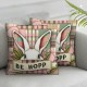 Ulloord Pillow Covers Decorations for Home Spring Throw Pillow Covers Flower Eggs Butterfly Decor