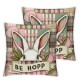 Ulloord Pillow Covers Decorations for Home Spring Throw Pillow Covers Flower Eggs Butterfly Decor